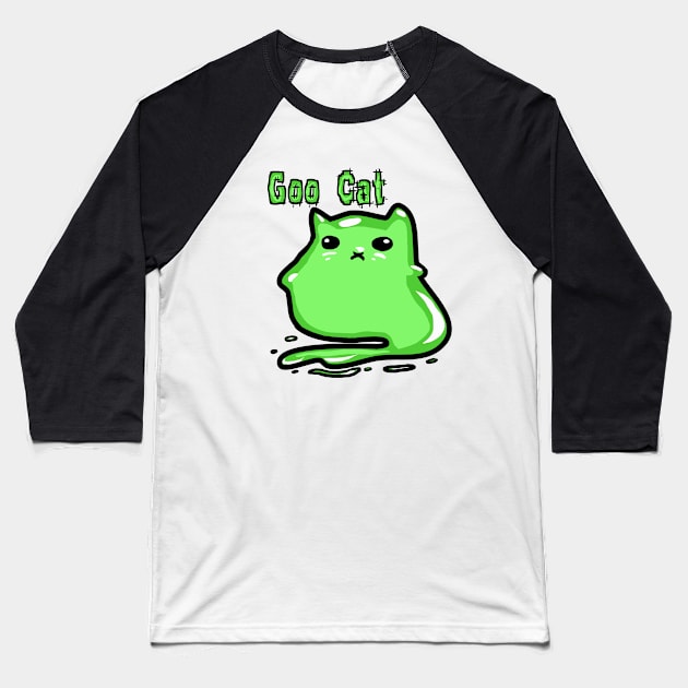 Goo Cat Baseball T-Shirt by cheru